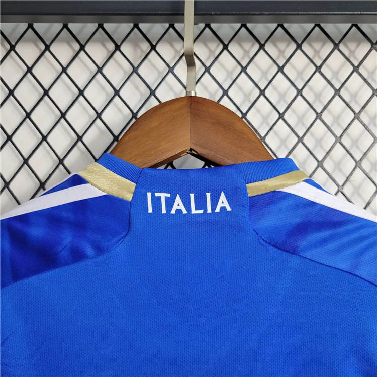 Kids Italy 2023 Home Blue Football Kit (Shirt+Shorts) - Click Image to Close