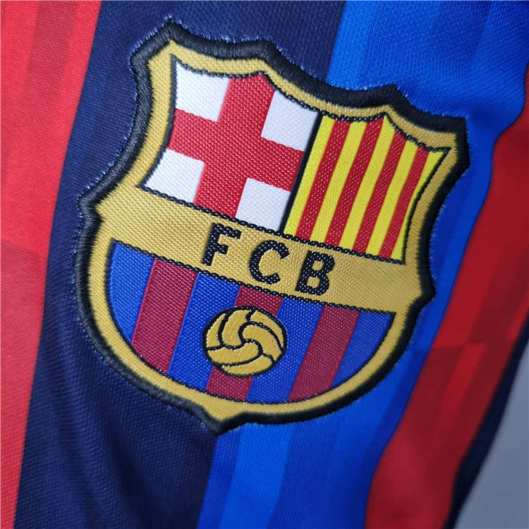 Kids Barcelona FC 22/23 Home Soccer Kit (Shirt+Shorts) - Click Image to Close