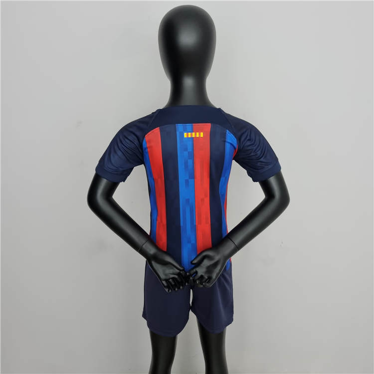 Kids Barcelona FC 22/23 Home Soccer Kit (Shirt+Shorts) - Click Image to Close