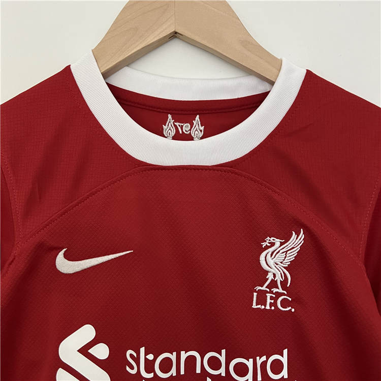 Kids Liverpool 23/24 Home Red Soccer Football Kit (Shirt+Shorts) - Click Image to Close
