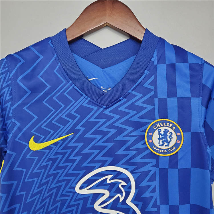 Kids/Youth Chelsea 21-22 Home Blue Soccer Kits (Shirt+Shorts) - Click Image to Close
