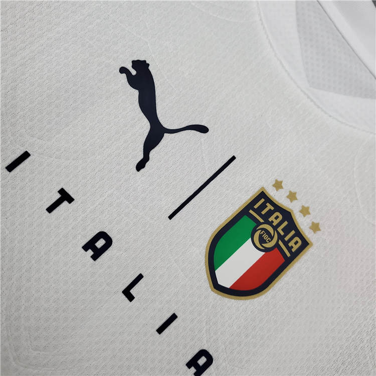 Euro 2020 Italy 2021-22 Football Kit Away White Kids Soccer Kit(Shirt+Shorts) - Click Image to Close