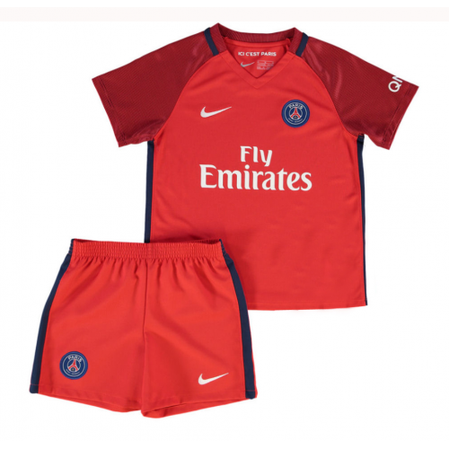Kids PSG Away 2016/17 Red Soccer Kit(Shirt+Shorts)