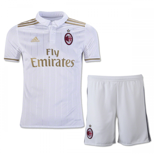 Kids AC Milan Away 2016/17 Soccer Shirt (Jersey+Shorts)