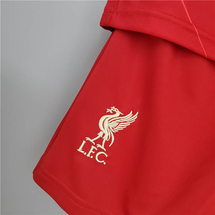 Kids Liverpool 21-22 Home Red Soccer Football Kit (Shirt+Shorts) - Click Image to Close