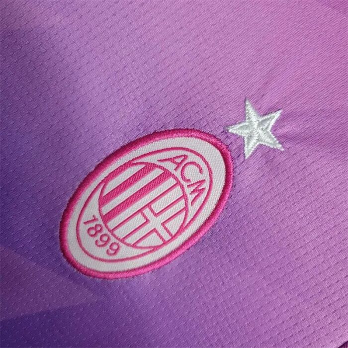 Kids AC Milan 23/24 Third Purple Soccer Suit Football Kit (Shirt+Shorts) - Click Image to Close