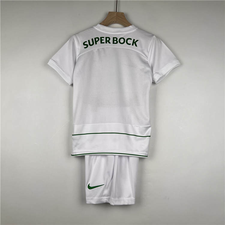 Kids Sporting Lisbon 23/24 Away Football Kit Soccer Kit (Shirt+Shorts) - Click Image to Close