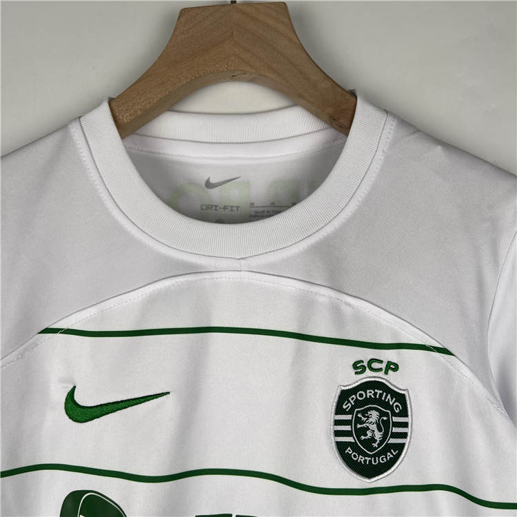 Kids Sporting Lisbon 23/24 Away Football Kit Soccer Kit (Shirt+Shorts) - Click Image to Close