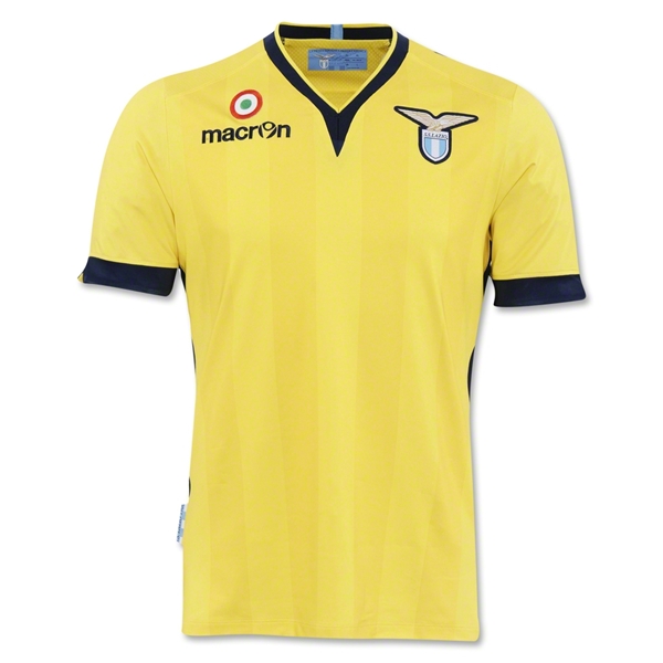 13 14 Lazio Away Yellow Soccer Jersey Shirt - Click Image to Close