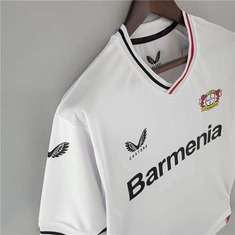 Bayer Leverkusen 22/23 Away White Soccer Jersey Football Shirt - Click Image to Close