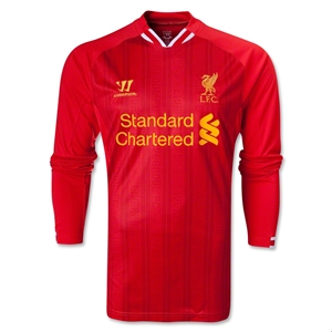 13-14 Liverpool #7 SUAREZ Home Long Sleeve Jersey Shirt - Click Image to Close