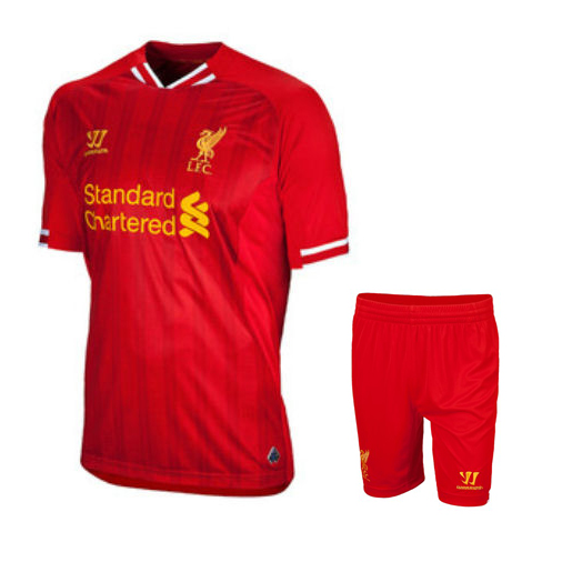 13-14 Liverpool Home Soccer Whole Kit(Shirt+Short+Socks) - Click Image to Close
