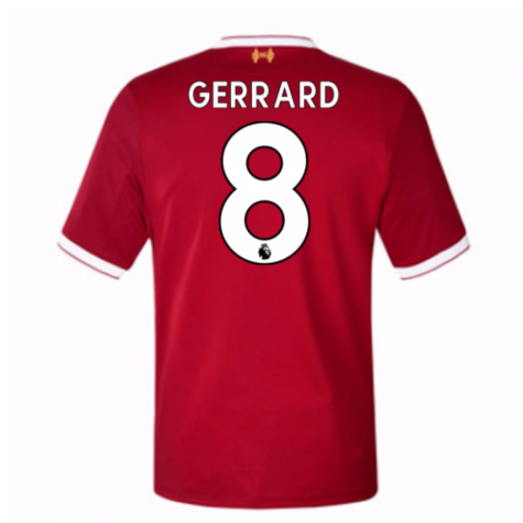 Liverpool Home 2017/18 Gerrard #8 Soccer Jersey Shirt