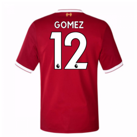 Liverpool Home 2017/18 Gomez #12 Soccer Jersey Shirt