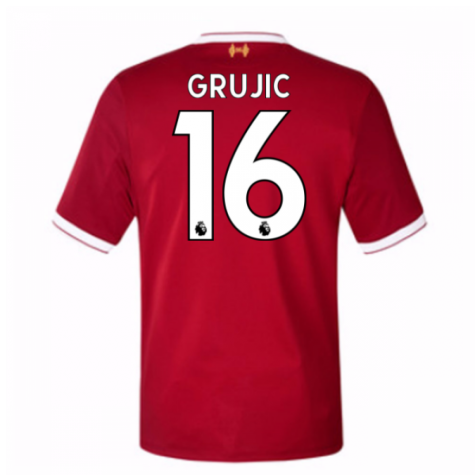 Liverpool Home 2017/18 Grujic #16 Soccer Jersey Shirt