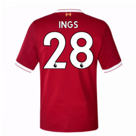 Liverpool Home 2017/18 Ings #28 Soccer Jersey Shirt
