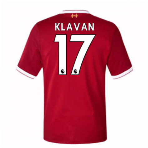 Liverpool Home 2017/18 Klavan #17 Soccer Jersey Shirt
