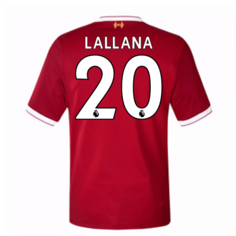 Liverpool Home 2017/18 Lallana #20 Soccer Jersey Shirt