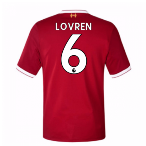 Liverpool Home 2017/18 Lovren #6 Soccer Jersey Shirt