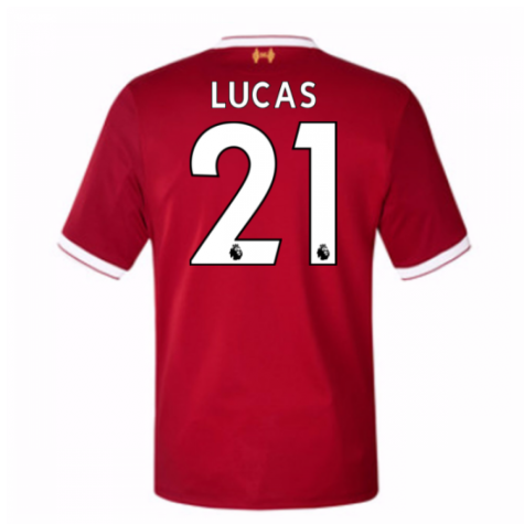 Liverpool Home 2017/18 Lucas #21 Soccer Jersey Shirt