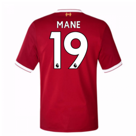 Liverpool Home 2017/18 Mane #19 Soccer Jersey Shirt