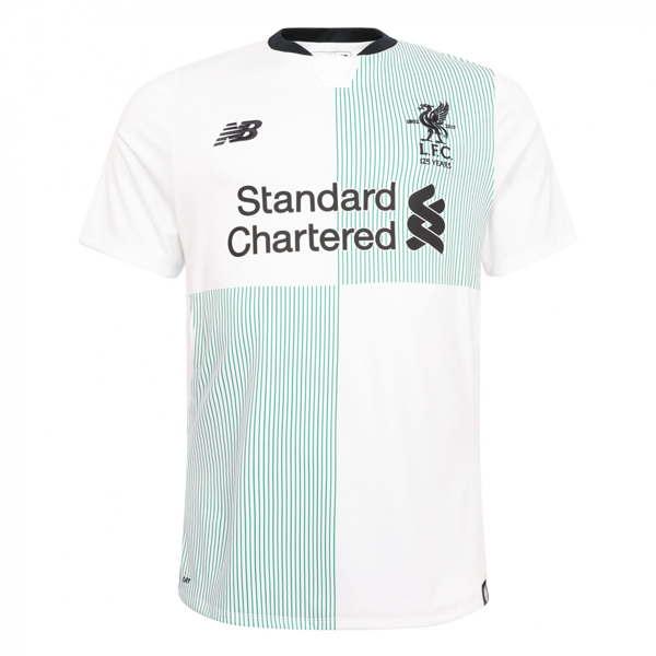 Liverpool Away 2017/18 White Soccer Jersey Shirt