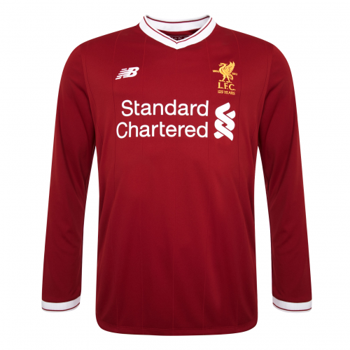Liverpool Home 2017/18 LS Soccer Jersey Shirt