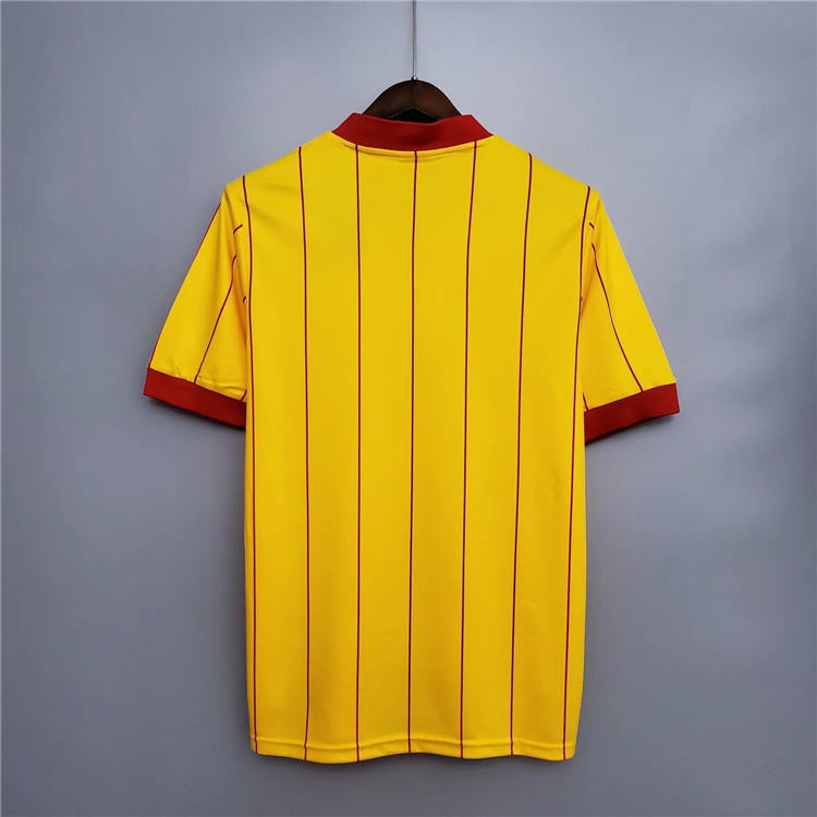 1984 Liverpool Retro Yellow Soccer Jersey Football Shirt - Click Image to Close