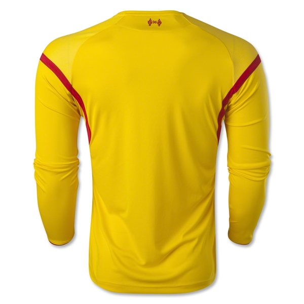 Liverpool 14/15 Long Sleeve Away Soccer Jersey - Click Image to Close
