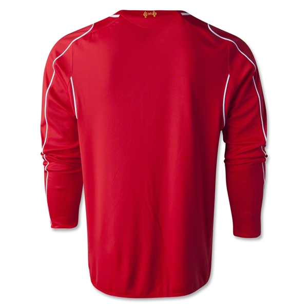 Liverpool 14/15 Home Long Sleeve Soccer Jersey - Click Image to Close