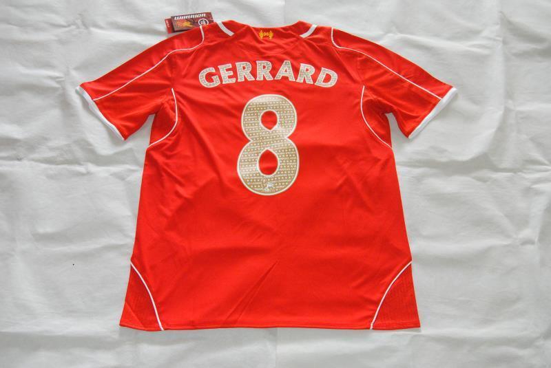 Liverpool Legend Gerrard Home Soccer Jersey Red - Click Image to Close