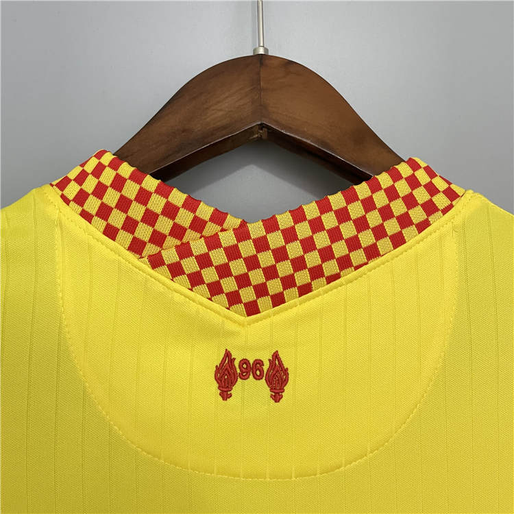 Liverpool 21-22 Third Yellow Soccer Jersey Football Shirt - Click Image to Close