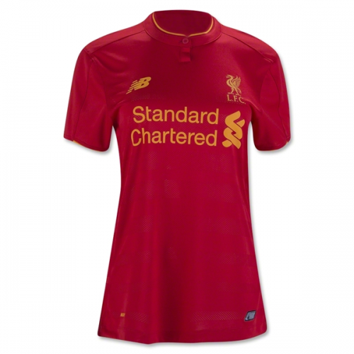 Women's Liverpool Home 2016/17 Soccer Jersey Shirt
