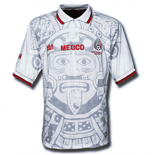 Mexico Retro Away 1998 White Soccer Jersey Shirt