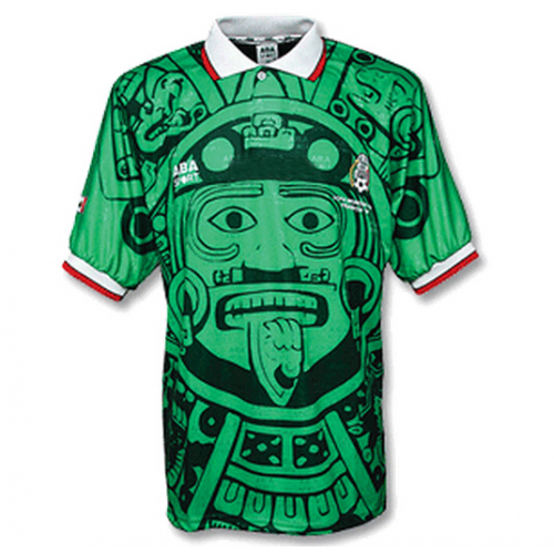 Mexico Retro Home 1998 Green Soccer Jersey Shirt