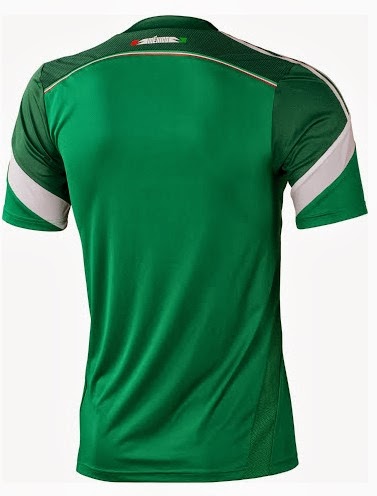 2014 Mexico Home Green Replica Soccer Jersey Shirt - Click Image to Close