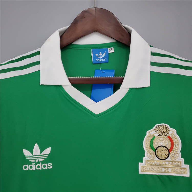 MEXICO RETRO SHIRT 1986 HOME SOCCER JERSEY FOOTBALL SHIRT - Click Image to Close