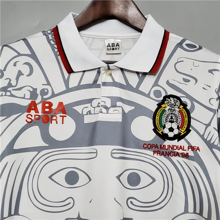 MEXICO RETRO SHIRT 1998 AWAY SOCCER JERSEY FOOTBALL SHIRT - Click Image to Close