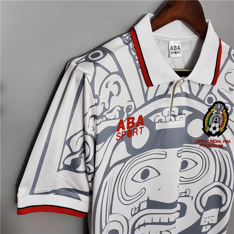 MEXICO RETRO SHIRT 1998 AWAY SOCCER JERSEY FOOTBALL SHIRT - Click Image to Close