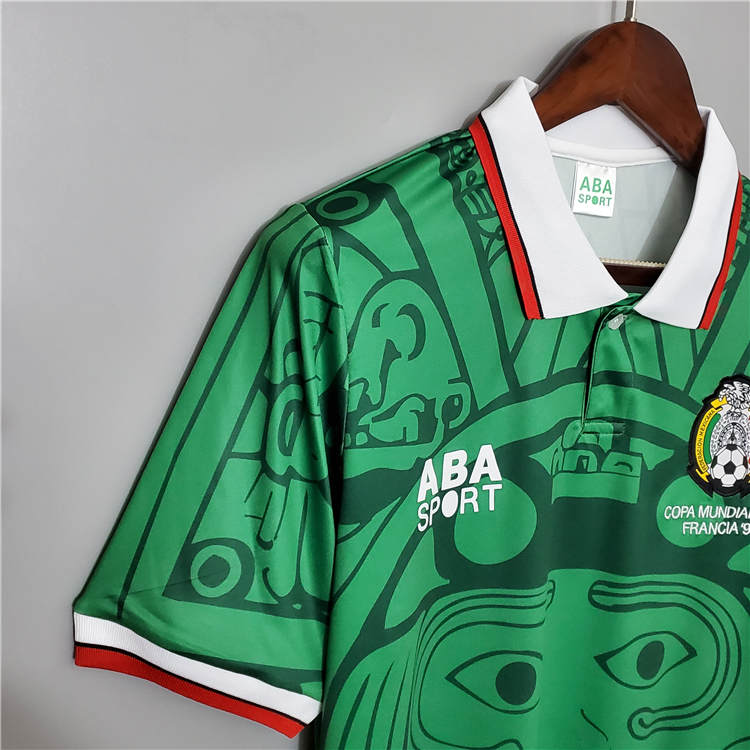MEXICO RETRO SHIRT 1998 HOME SOCCER JERSEY FOOTBALL SHIRT - Click Image to Close