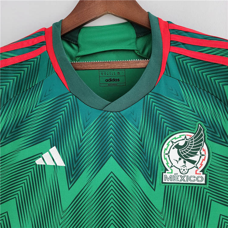 2022 MEXICO HOME GREEN SOCCER JERSEY FOOTBALL SHIRT - Click Image to Close