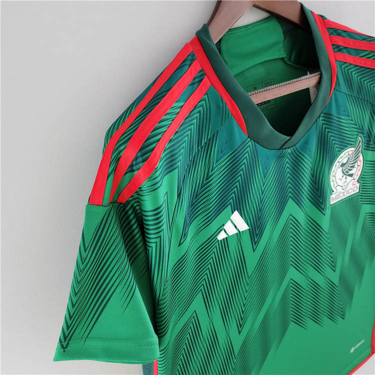 2022 MEXICO HOME GREEN SOCCER JERSEY FOOTBALL SHIRT - Click Image to Close