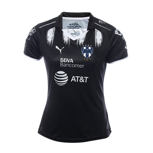 Women's Monterrey Third 2017/18 Black Soccer Jersey Shirt