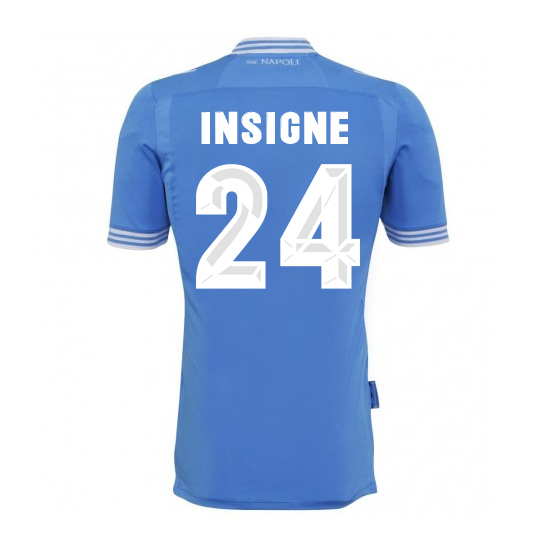 13-14 Napoli #24 Insigne Home Jersey Shirt - Click Image to Close
