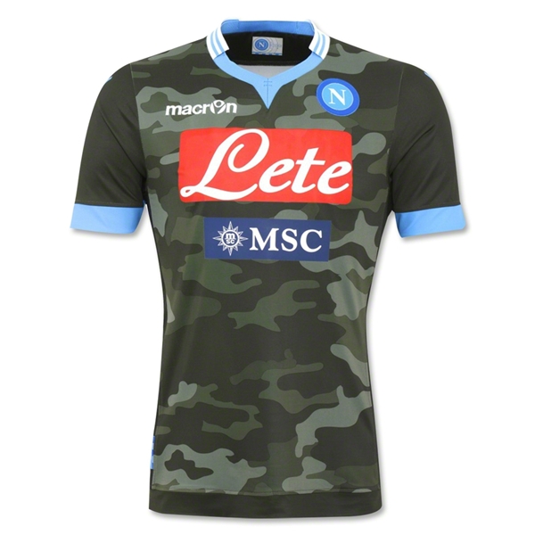 13-14 Napoli Away Green Jersey Kit(Shirt+Shorts) - Click Image to Close