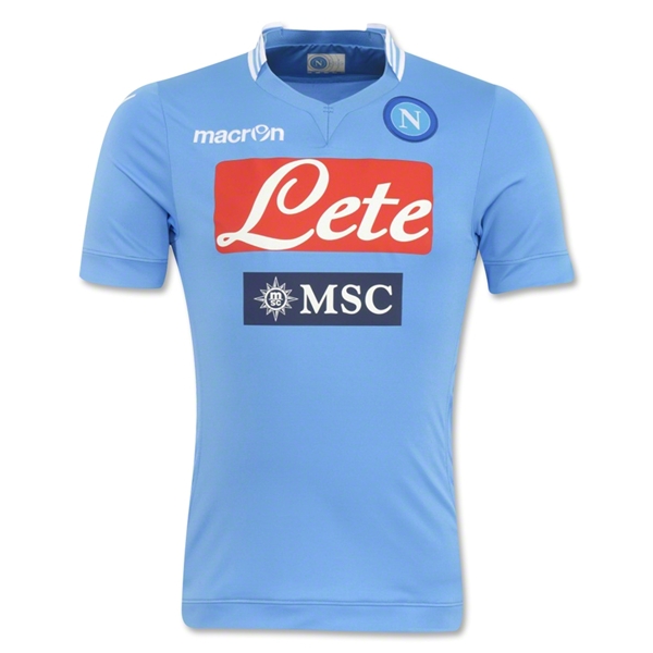 13-14 Napoli Home Blue Jersey Shirt - Click Image to Close