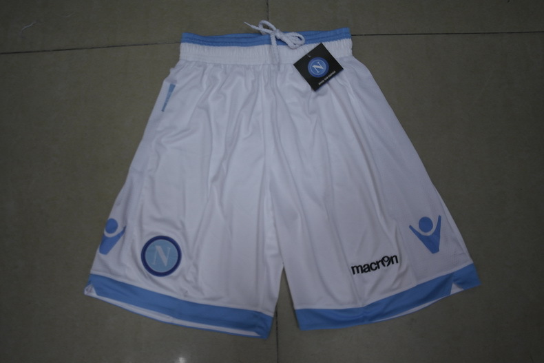 13-14 Napoli White Shorts - Click Image to Close