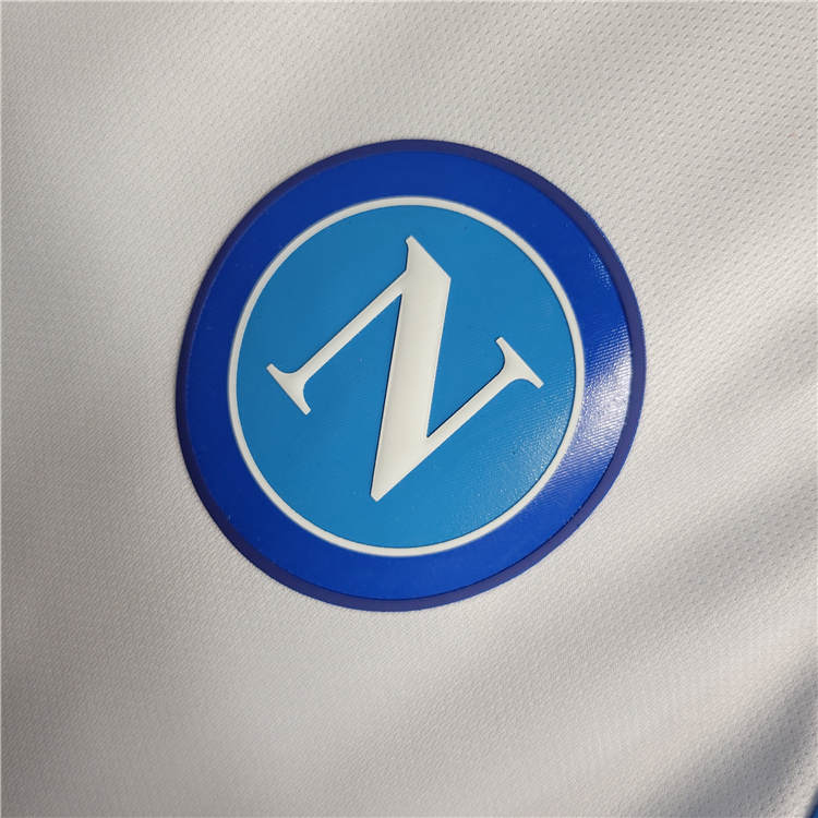Napoli 23/24 Soccer Shirt Champion Edition White Football Shirt - Click Image to Close