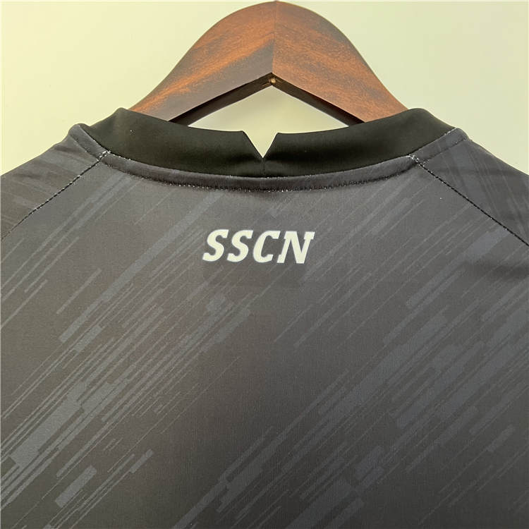 Napoli 23/24 Soccer Shirt Third Black Football Shirt - Click Image to Close