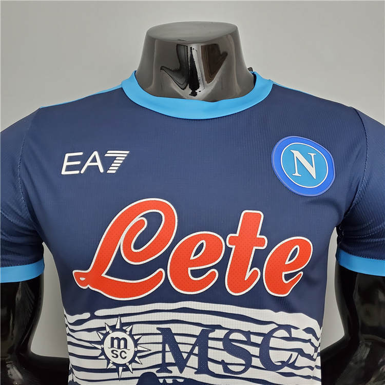 Napoli 21-22 Maradona Commemorative Version Blue Soccer Jersey Football Shirt (Player Version) - Click Image to Close